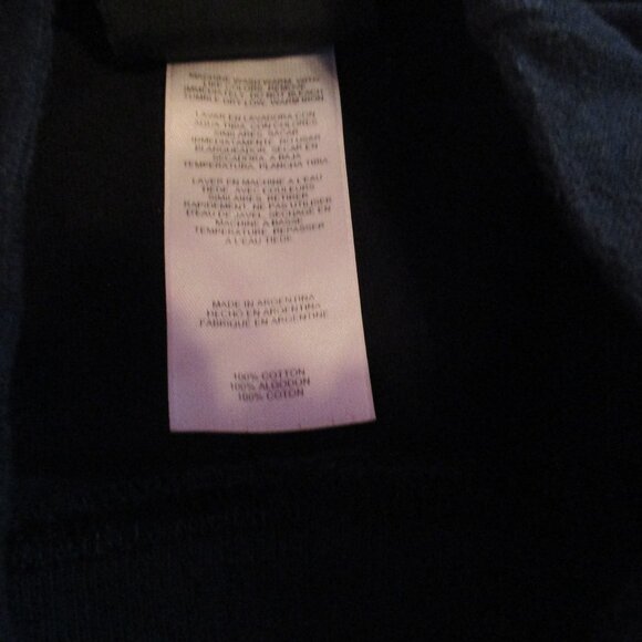 Adidas Shirt Large Black Long Sleeve Mock Neck Team Athletic 100% Cotton - Picture 5 of 7